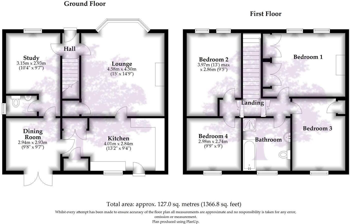 Extended 4/5 bedroom home, 90ft plus garden overlooking Ham Green lakes floorplan