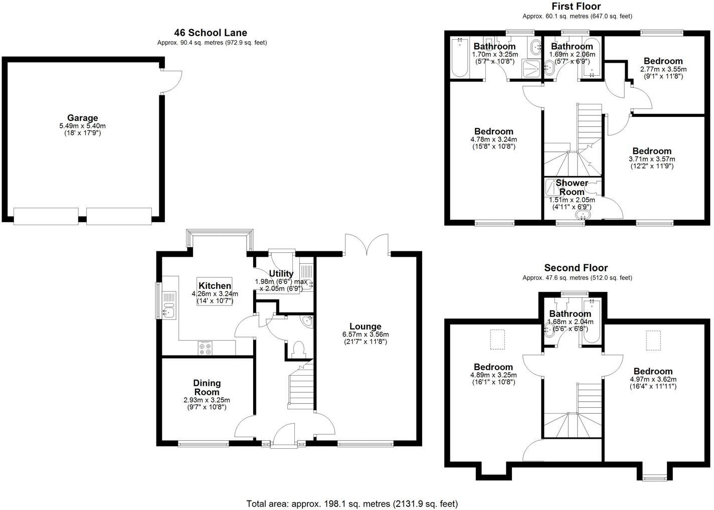 School Lane, Stafford floorplan