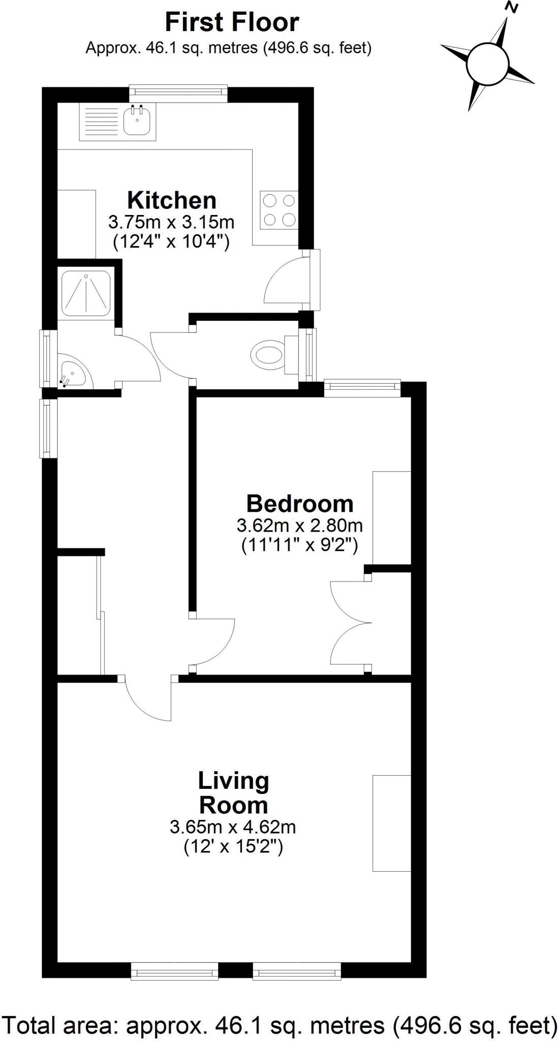Hare Lane, Claygate floorplan
