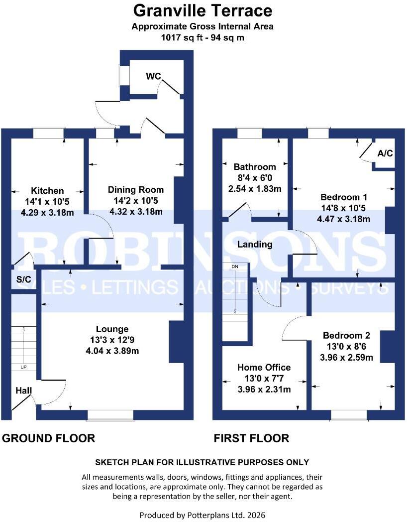 Granville Terrace, Binchester, Bishop Auckland floorplan