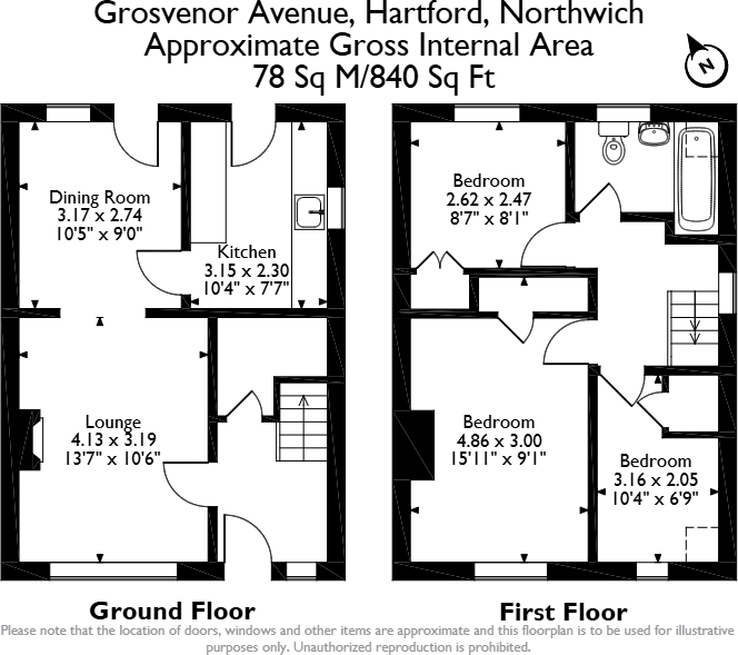 Grosvenor Avenue, Northwich, CW8 floorplan