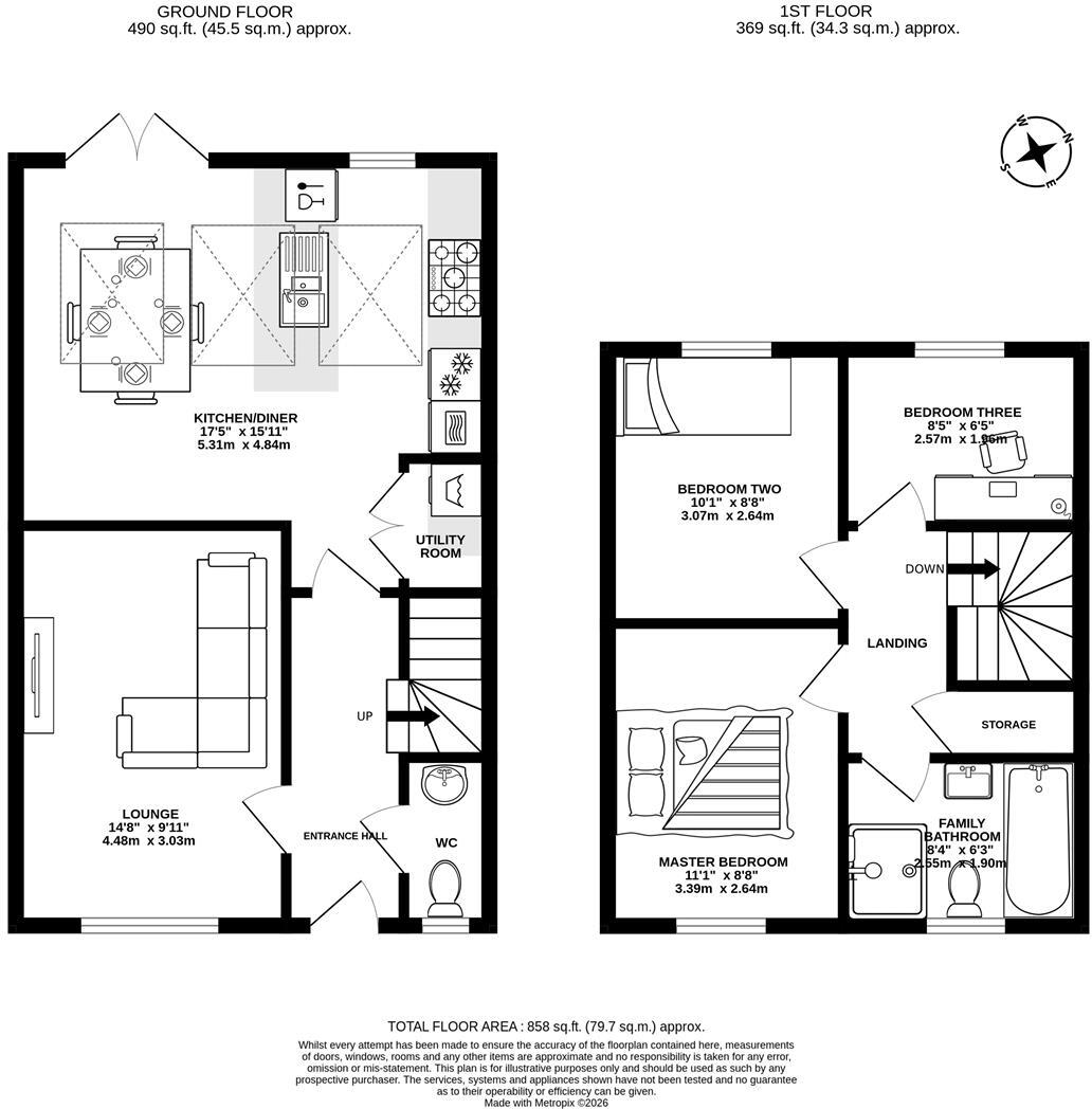 Spinners Avenue, Bamber Bridge, Preston floorplan