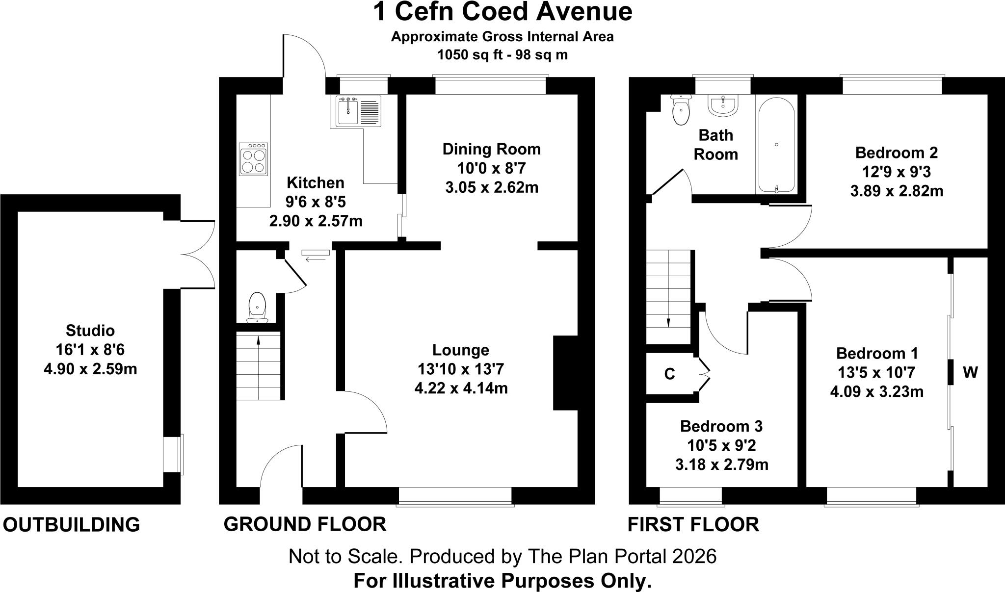 Cefn Coed Avenue, Cyncoed, Cardiff, CF23 floorplan