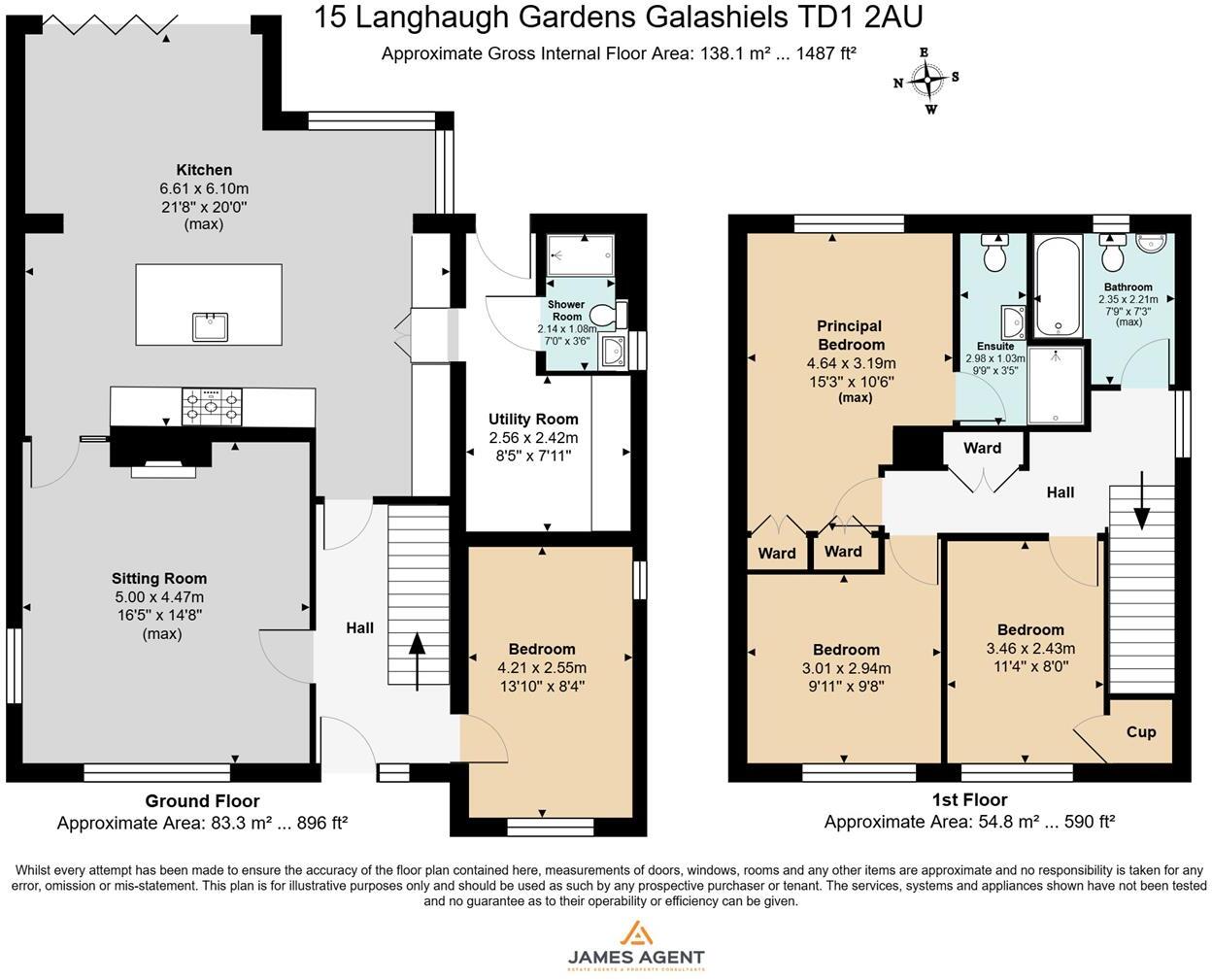 15 Langhaugh Gardens, Galashiels floorplan