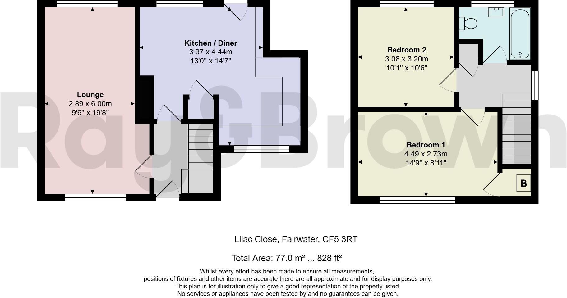 Lilac Close, Cardiff floorplan