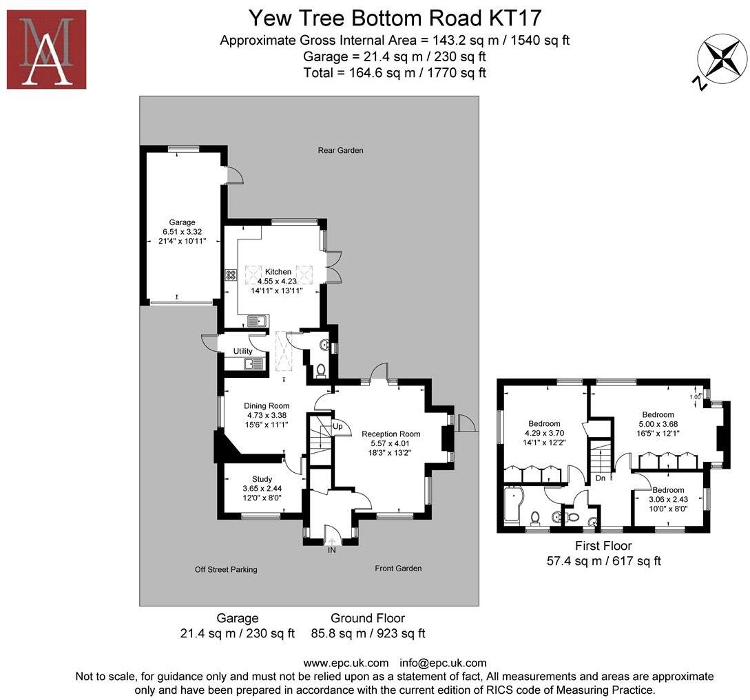 Pine Cottage, Yew Tree Bottom Road, Epsom floorplan