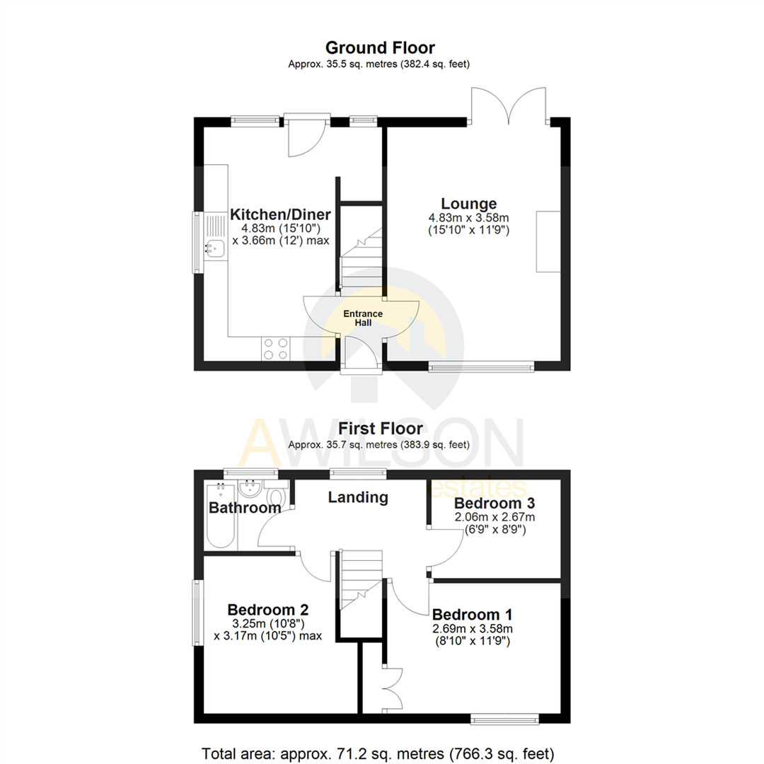 Third Avenue, Carrbrook, Stalybridge floorplan