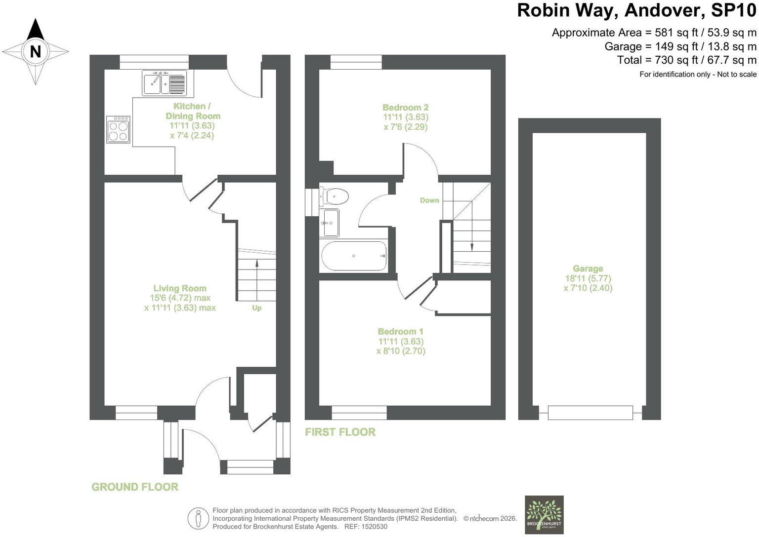 Robin Way, Andover, SP10 5PH floorplan
