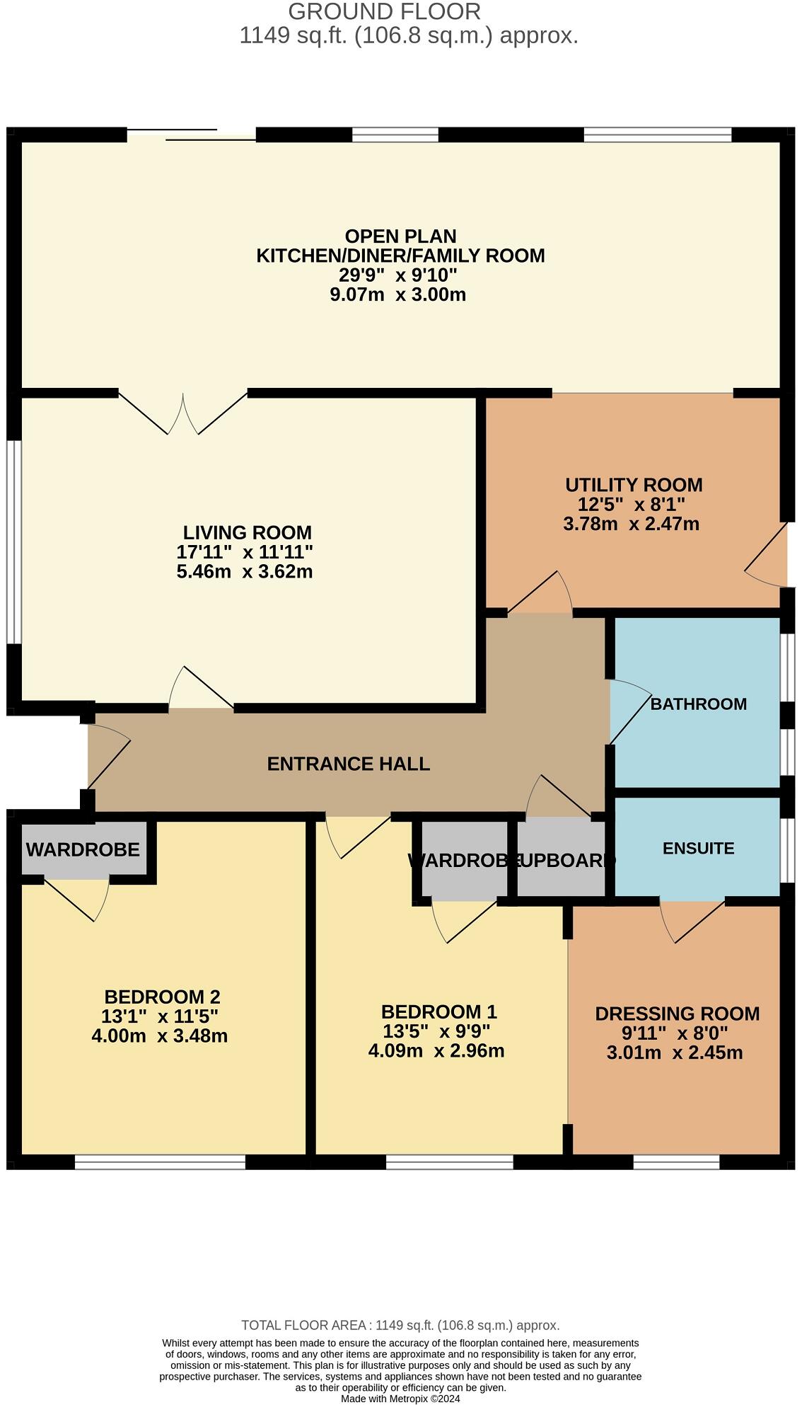 Westbury Close, Highcliffe, Dorset. BH23 4PE floorplan
