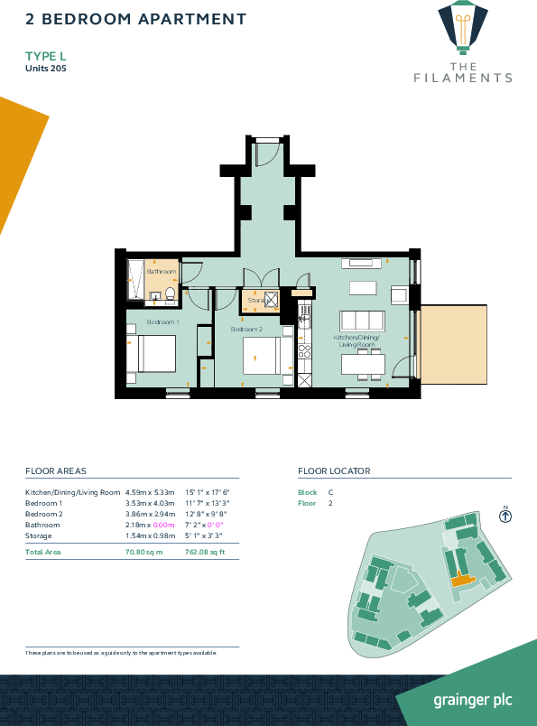 The Filaments, Salford Salford M3 floorplan