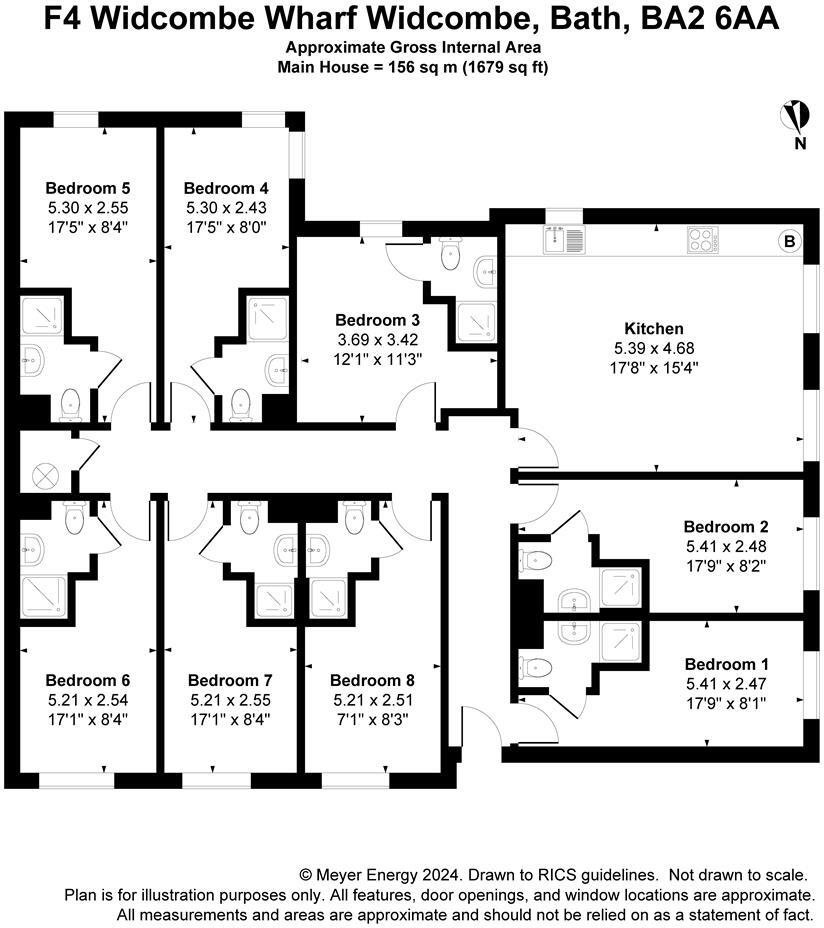 Flat 4, Widcombe Wharf floorplan