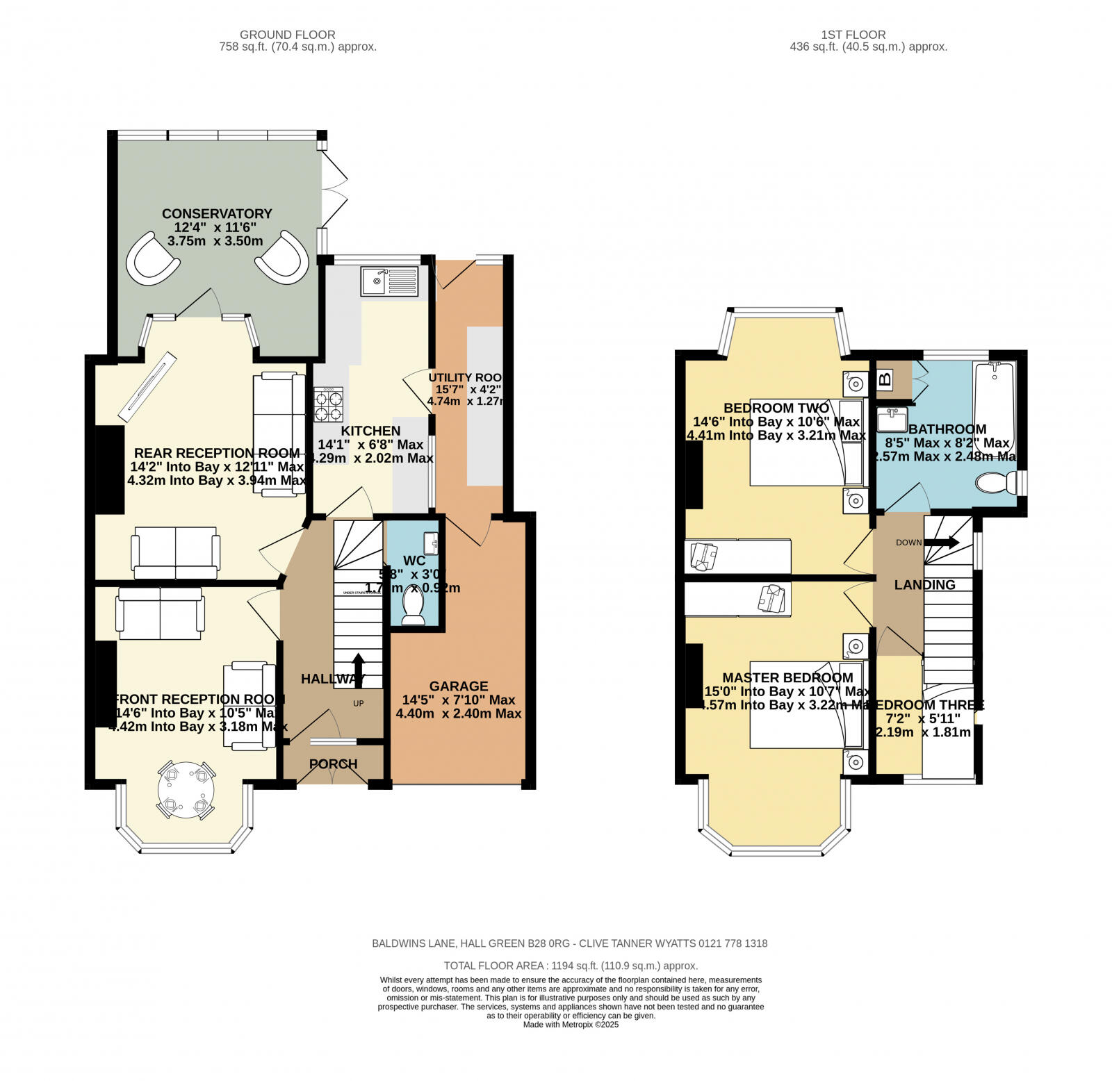 Baldwins Lane, Hall Green, West Midlands B28 0RG floorplan