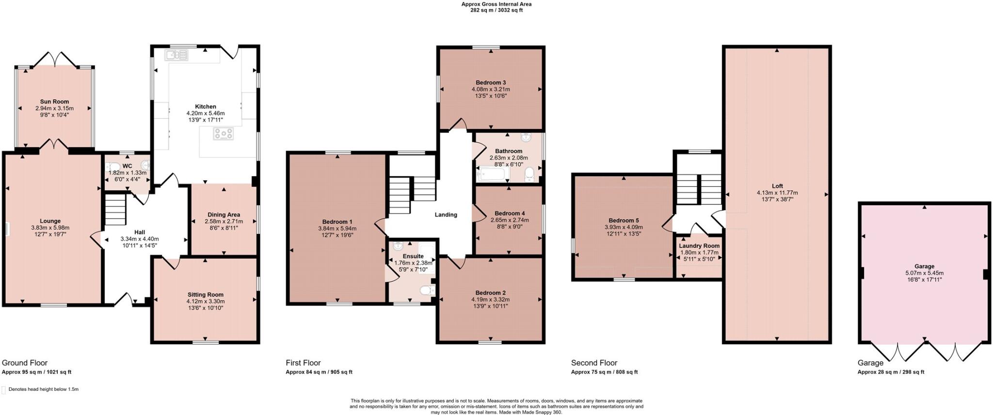 The Pingle, Quorn floorplan