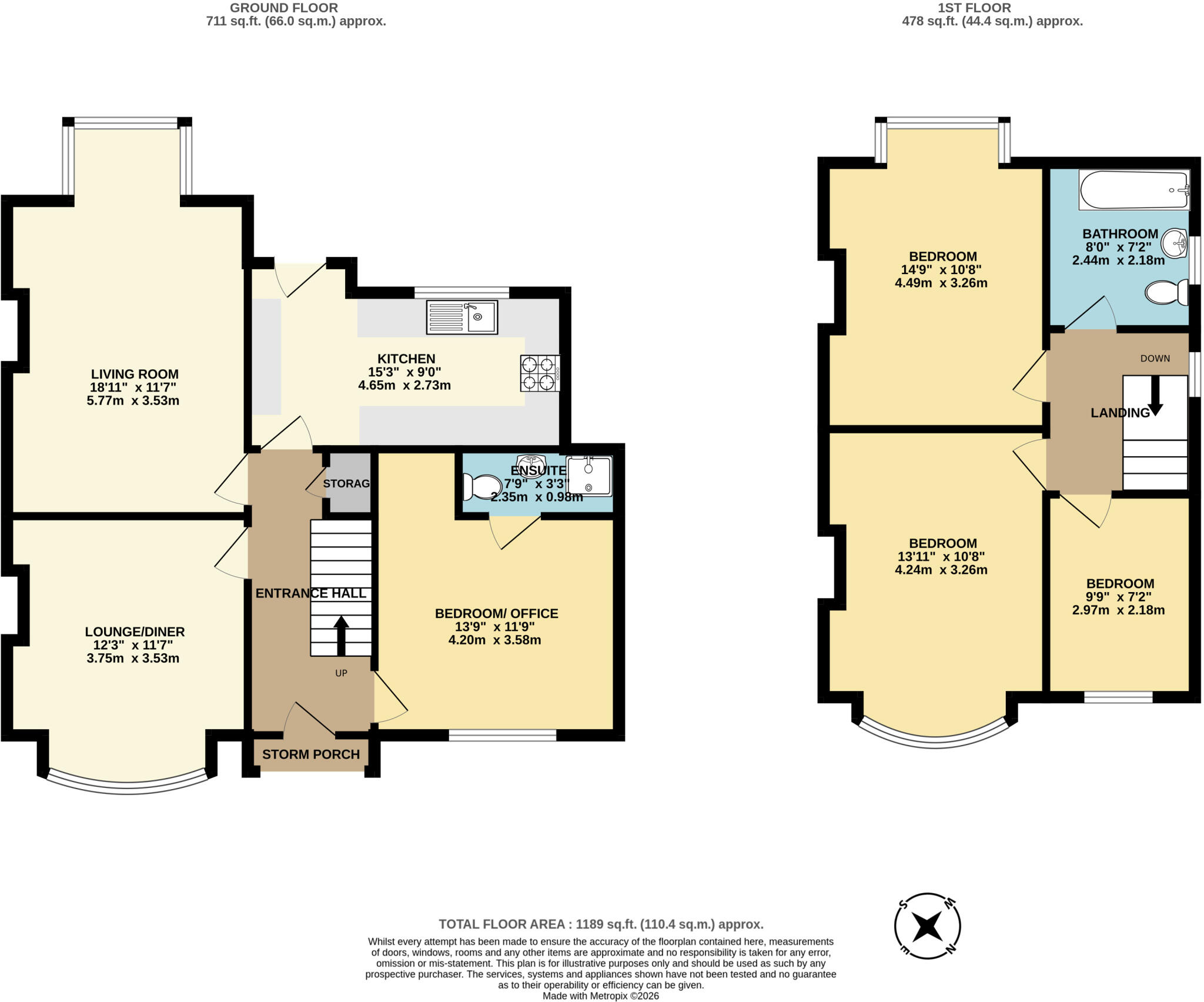Moorfield Avenue, Withington, M20 floorplan