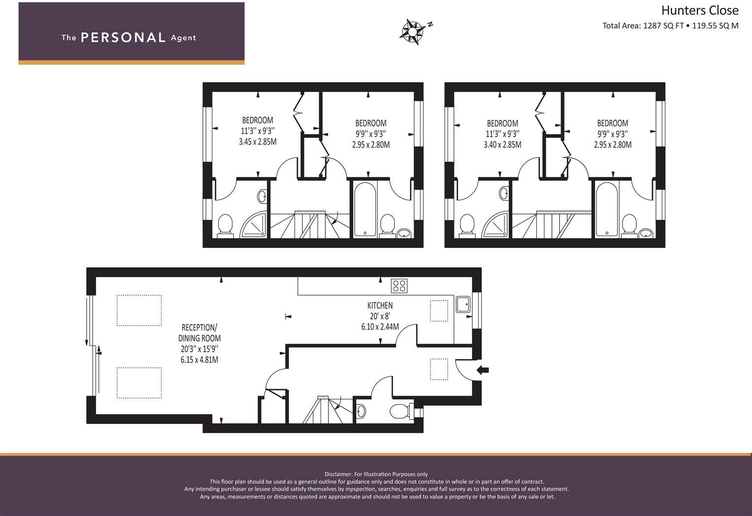Hunters Close, Epsom floorplan