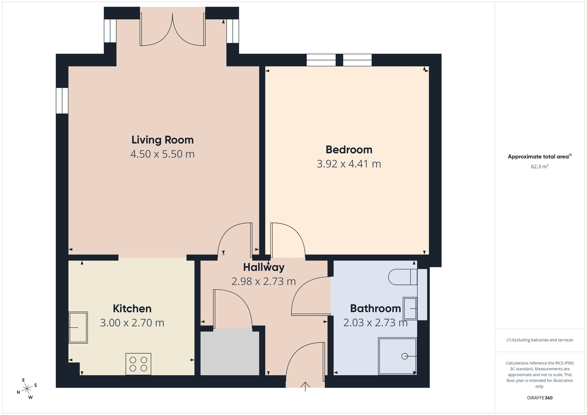 Apt 19, Boughton Hall Filkins Lane, Chester - CH3 5BG floorplan