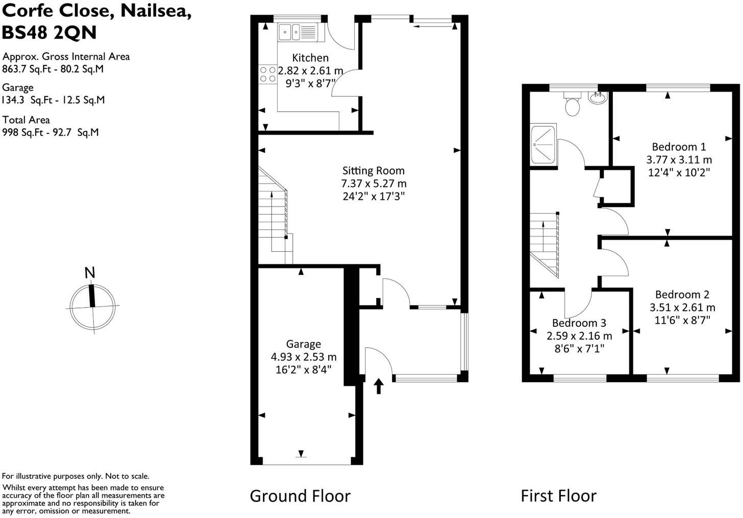 Corfe Close, Nailsea, Bristol floorplan