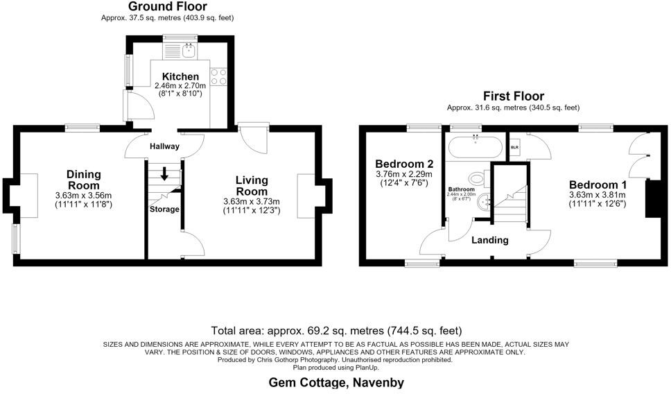 Gem Cottage, East Road, Navenby, Lincoln, Lincolnshire, LN5 floorplan