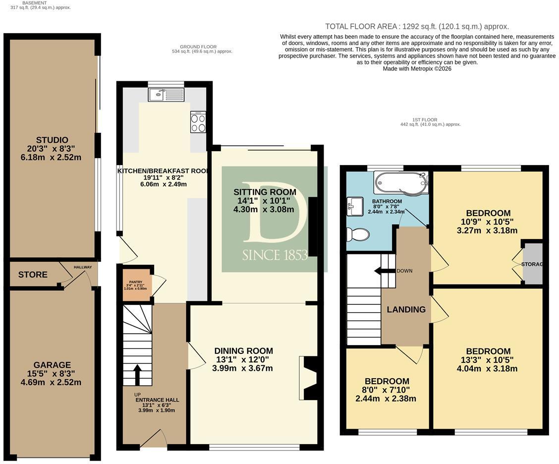 Queens Drive, Halesworth floorplan