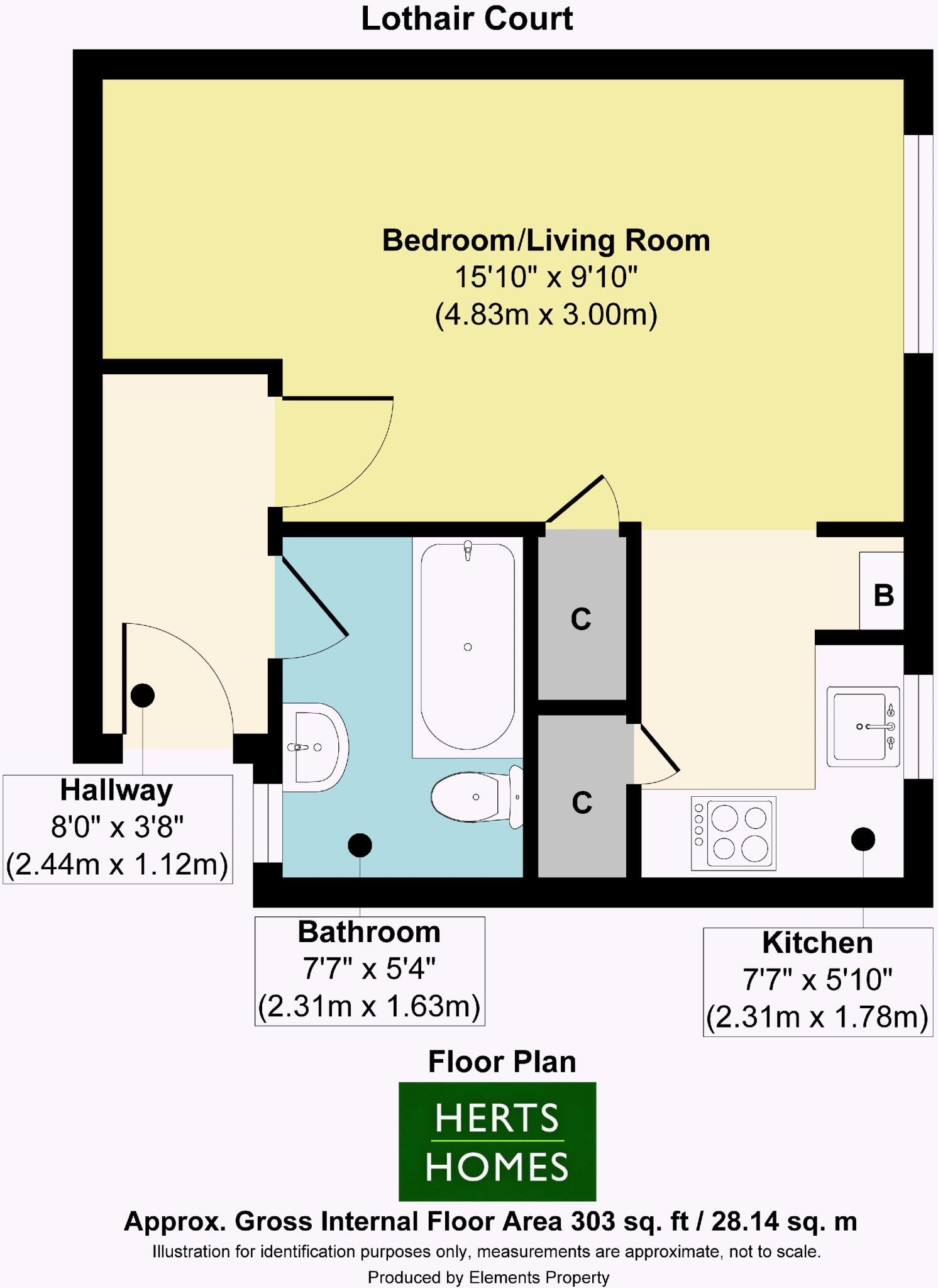 Lothair Court, Hatfield floorplan
