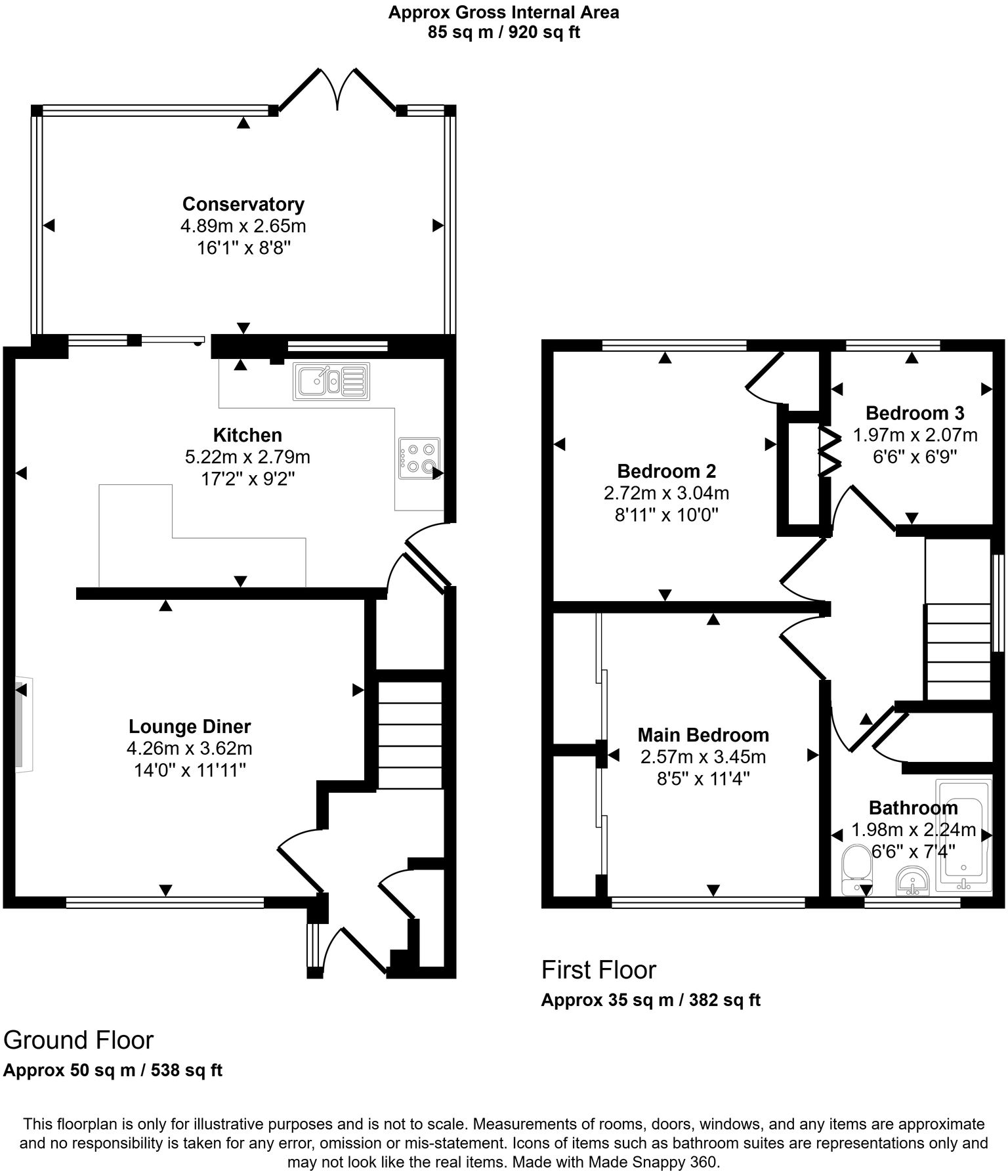 Moor Avenue, Appley Bridge, WN6 floorplan