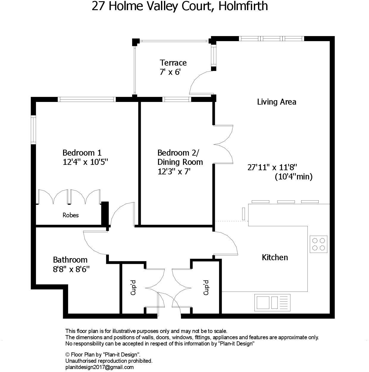 Holme Valley Court, 163 Huddersfield Road, Holmfirth, HD9 floorplan