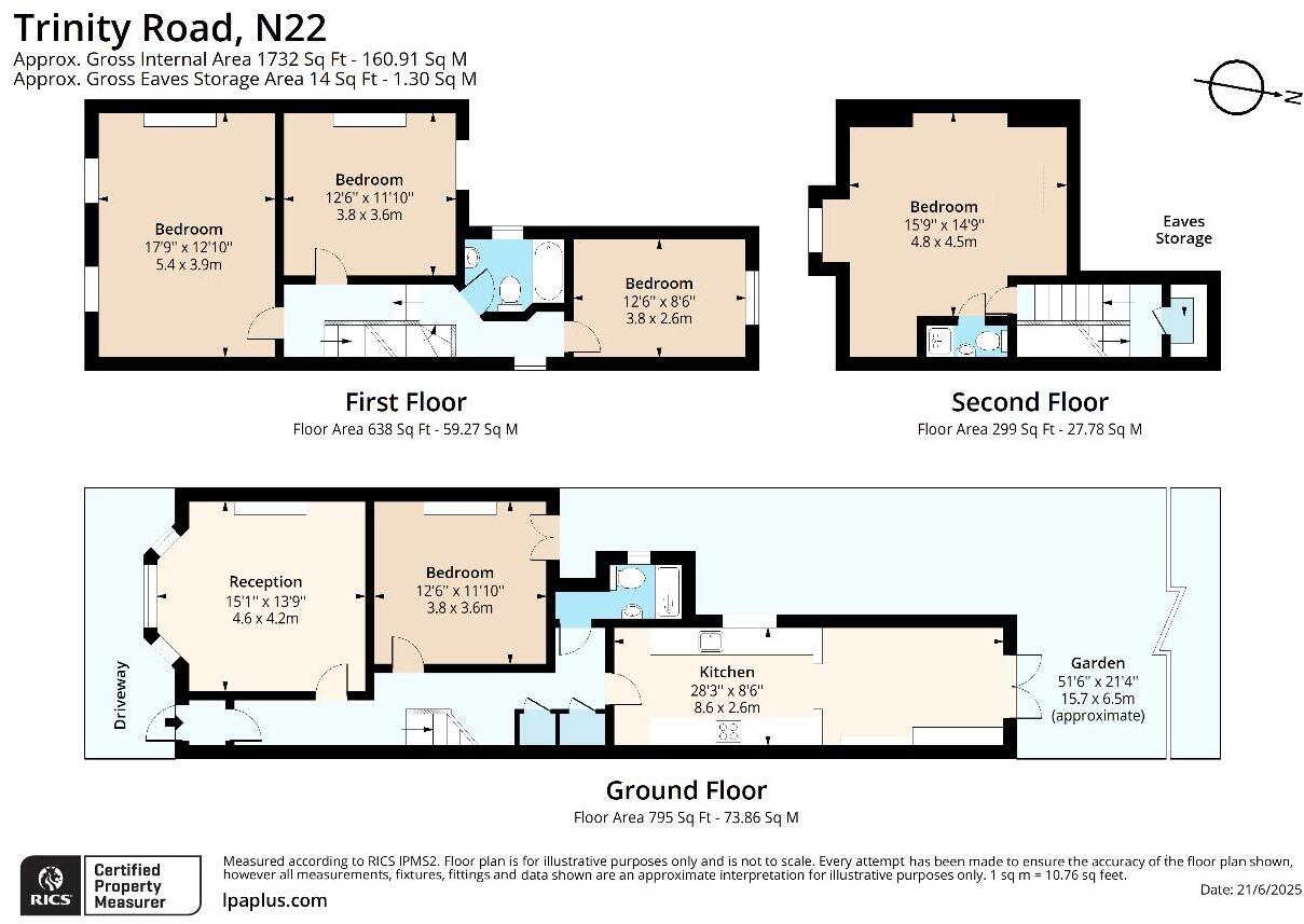 Trinity Road, Bounds Green, London floorplan