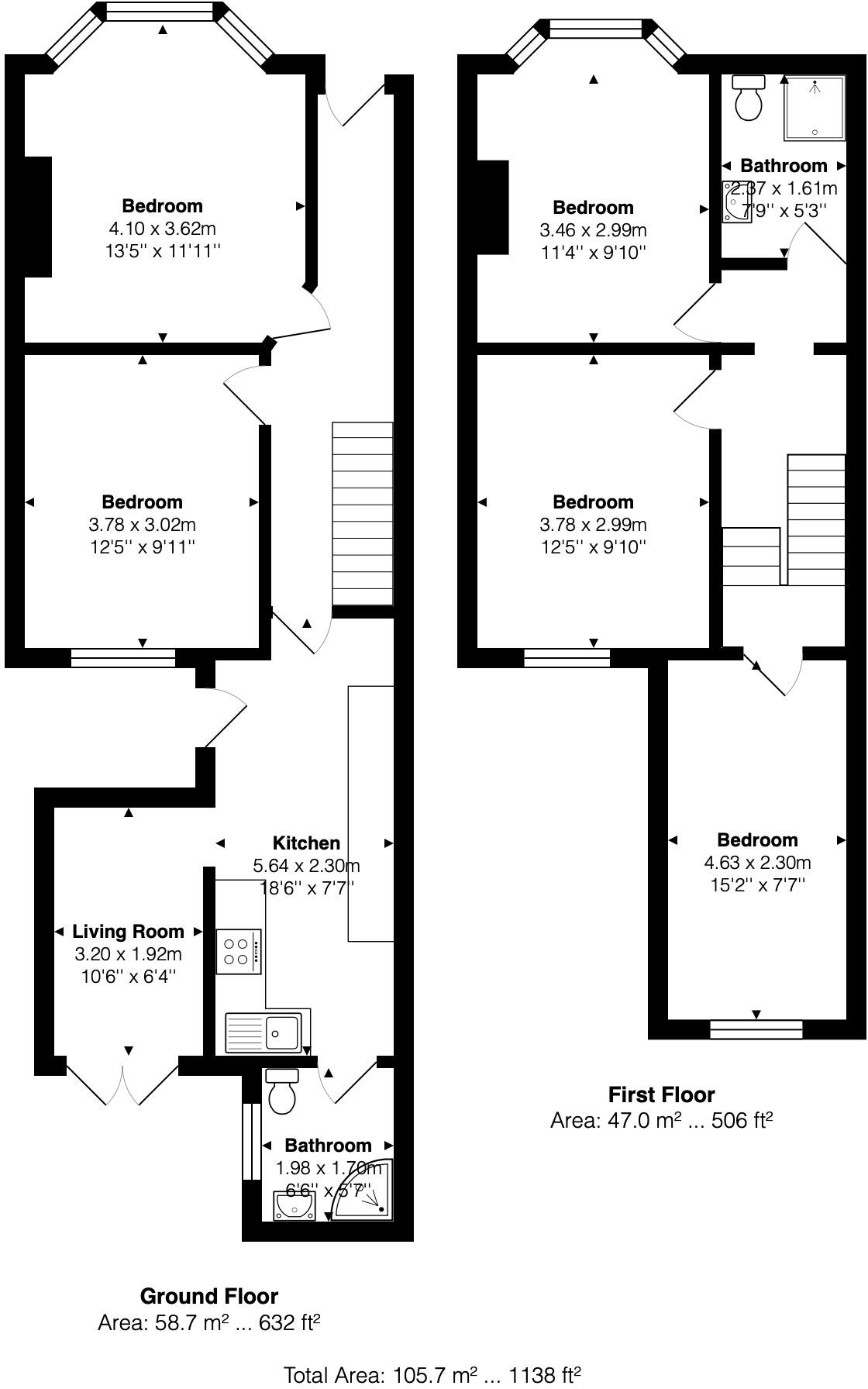 Queens Park Road, Brighton, East Sussex, BN2 floorplan