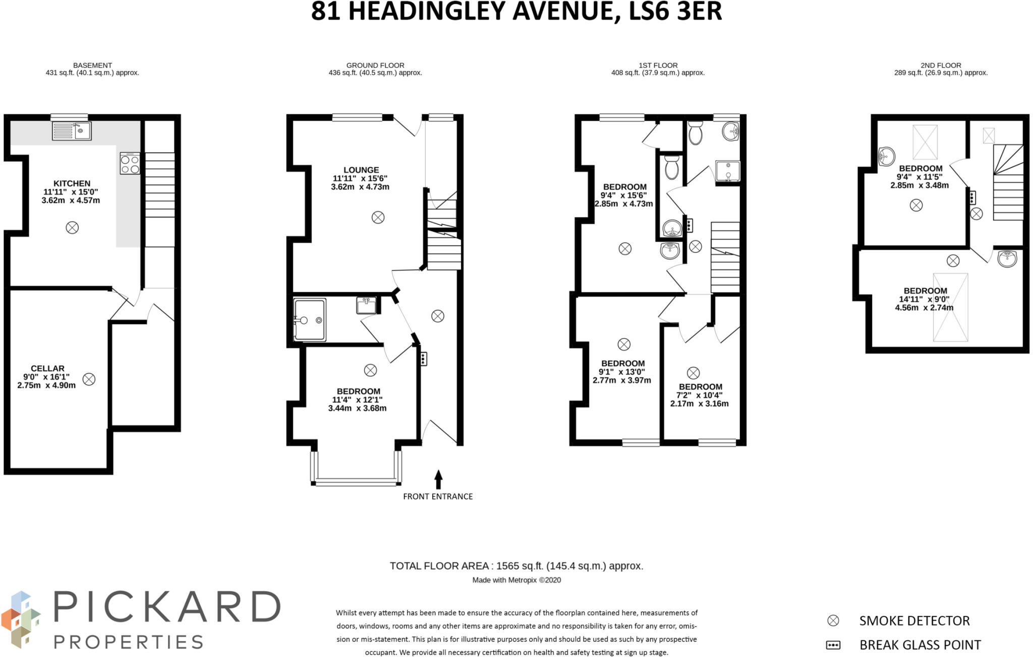 81 Headingley Avenue, Headingley, Headingley, Leeds, LS6 3ER floorplan