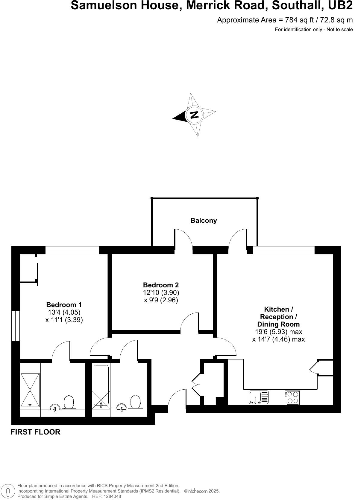Merrick Road, Southall, UB2 floorplan