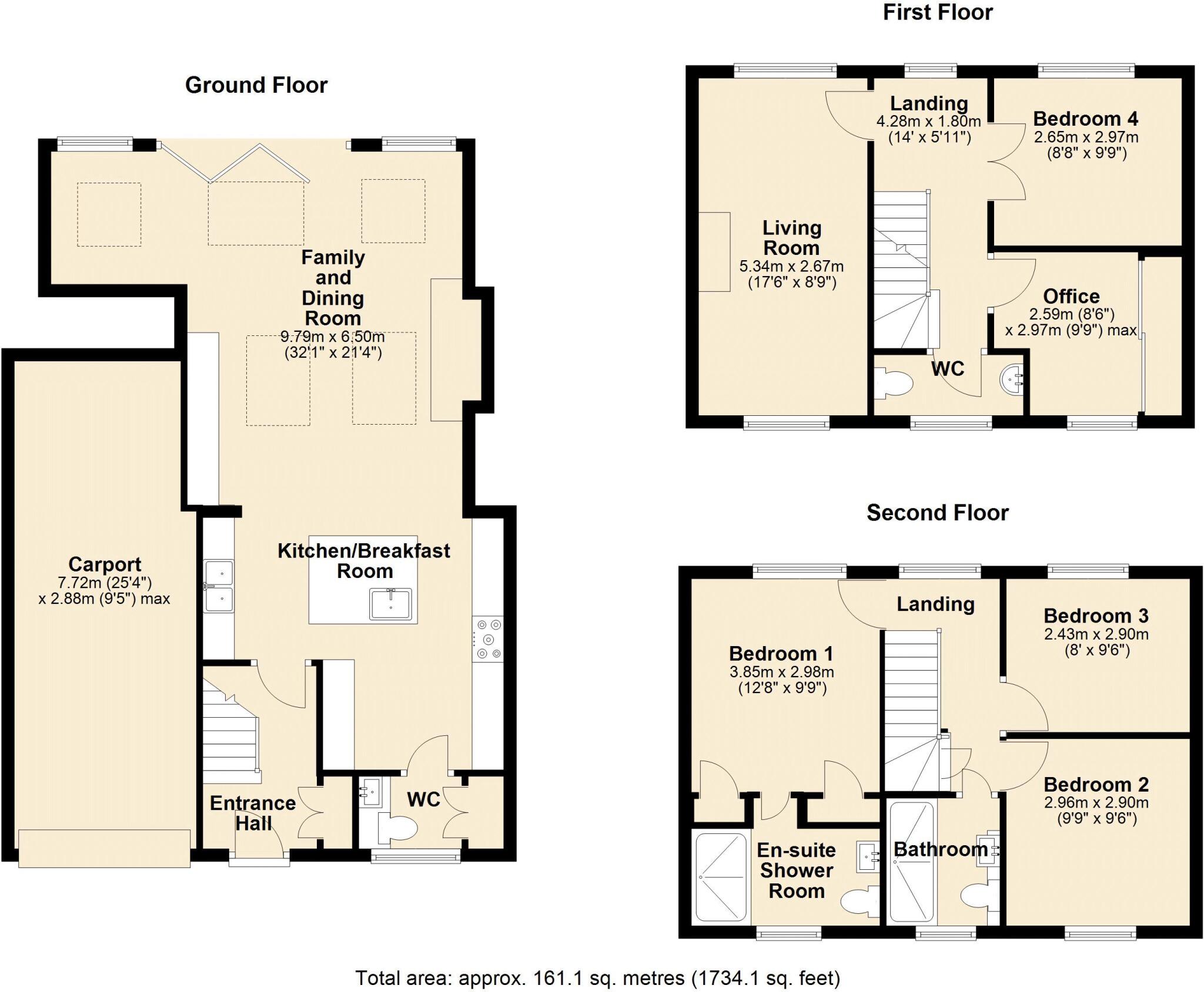 Glory Mill - Stunning Townhouse floorplan