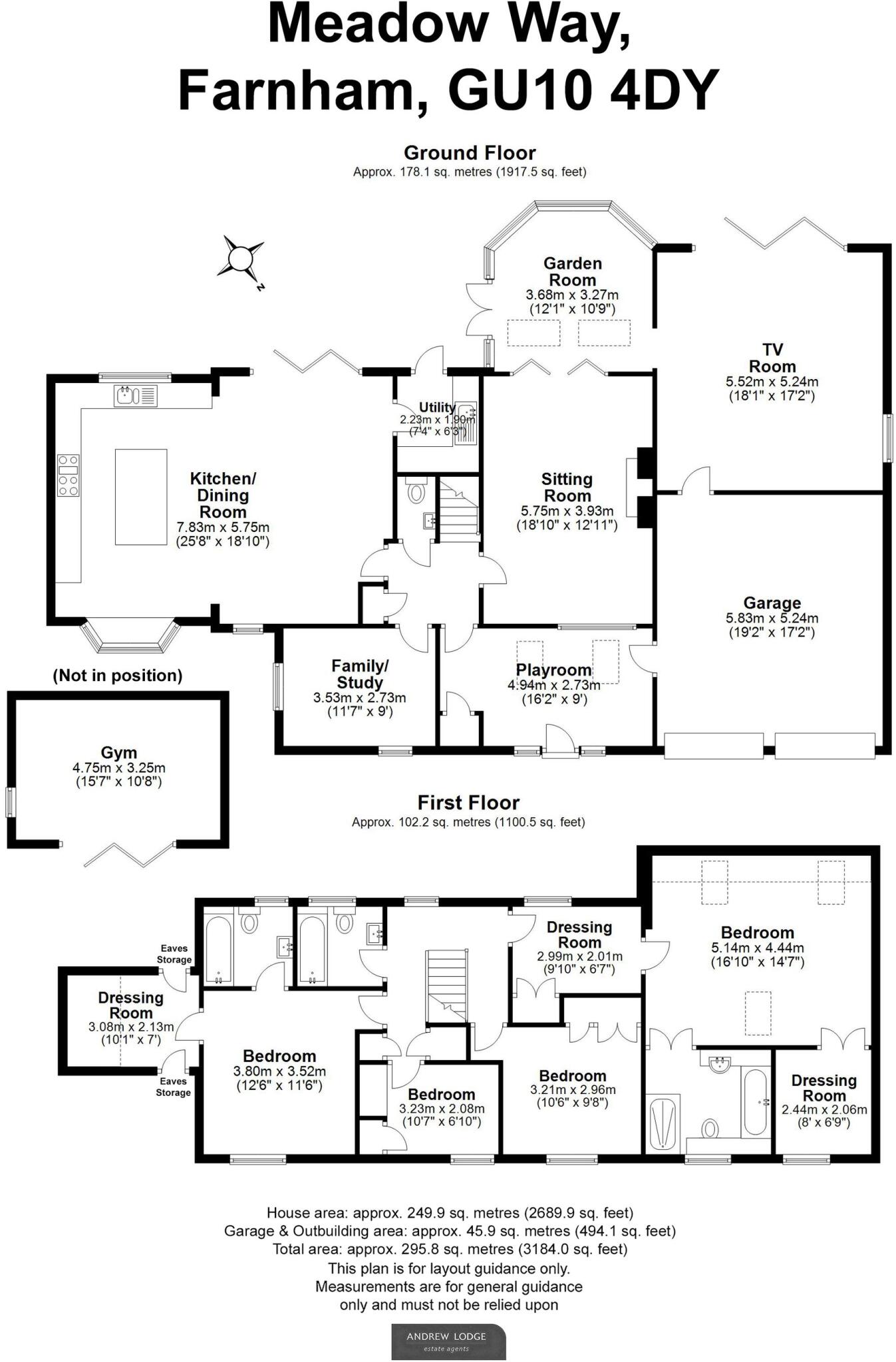 Meadow Way, Rowledge, GU10 floorplan