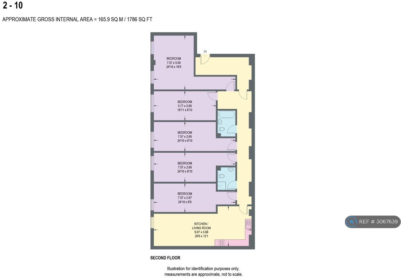 Bells Square, Sheffield, S1 floorplan