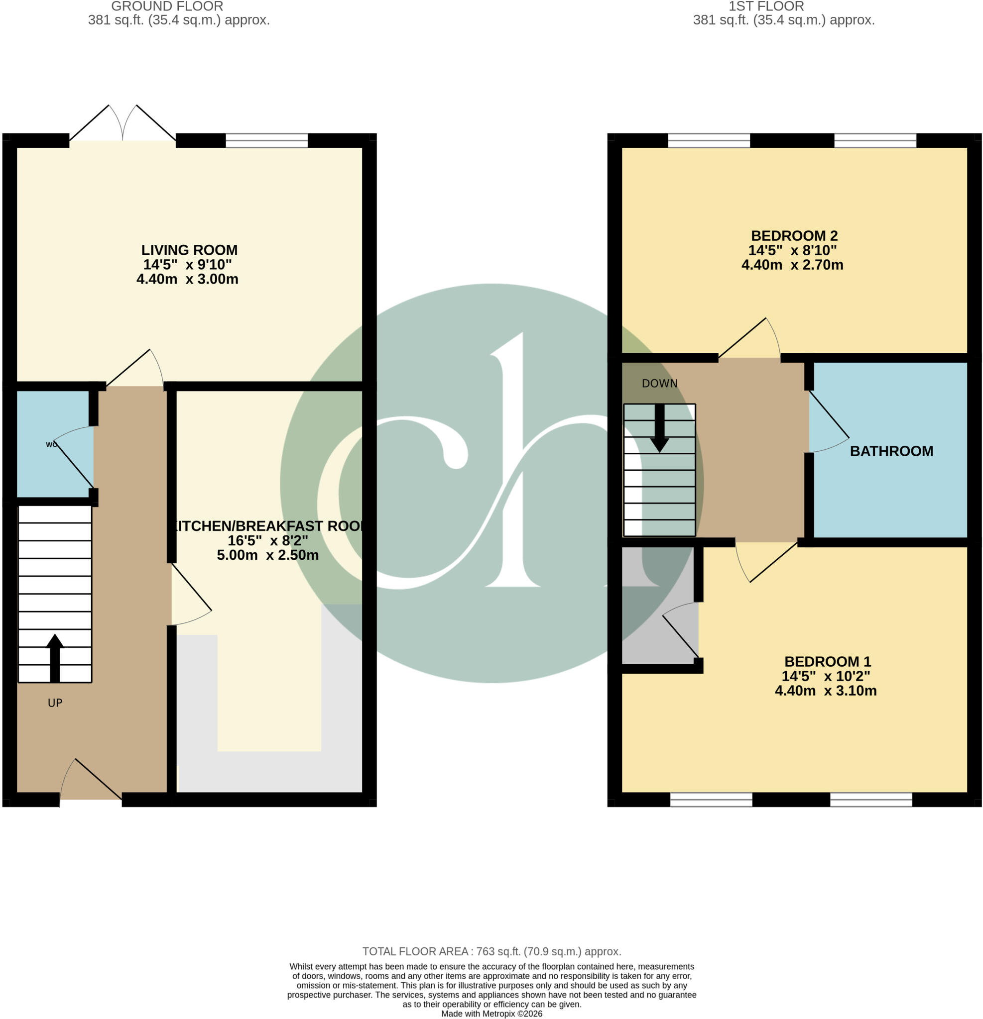 Fosbury Crescent, Coate, Swindon, Wiltshire, SN3 floorplan