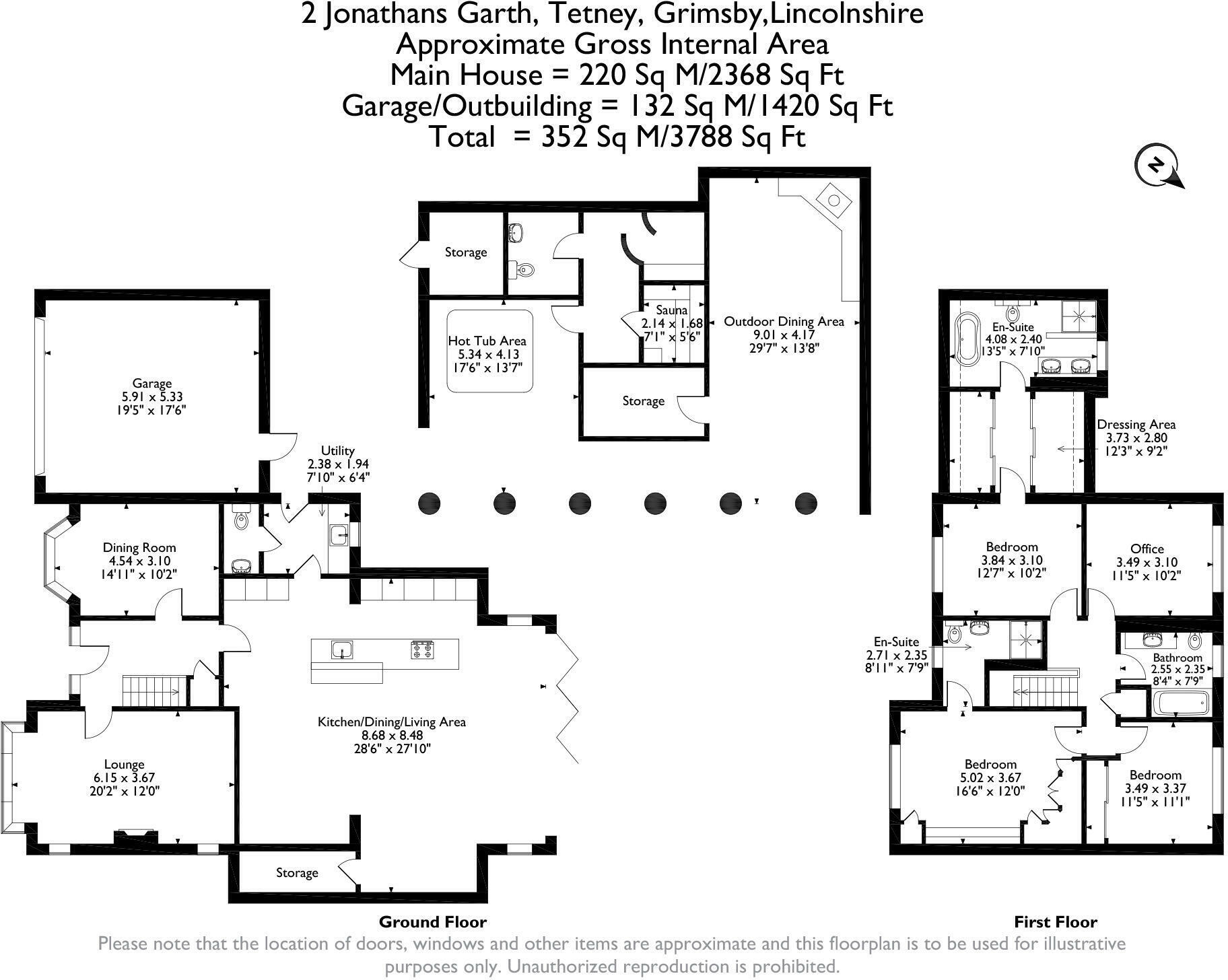 Jonathans Garth, Tetney, Grimsby DN36 5GA floorplan