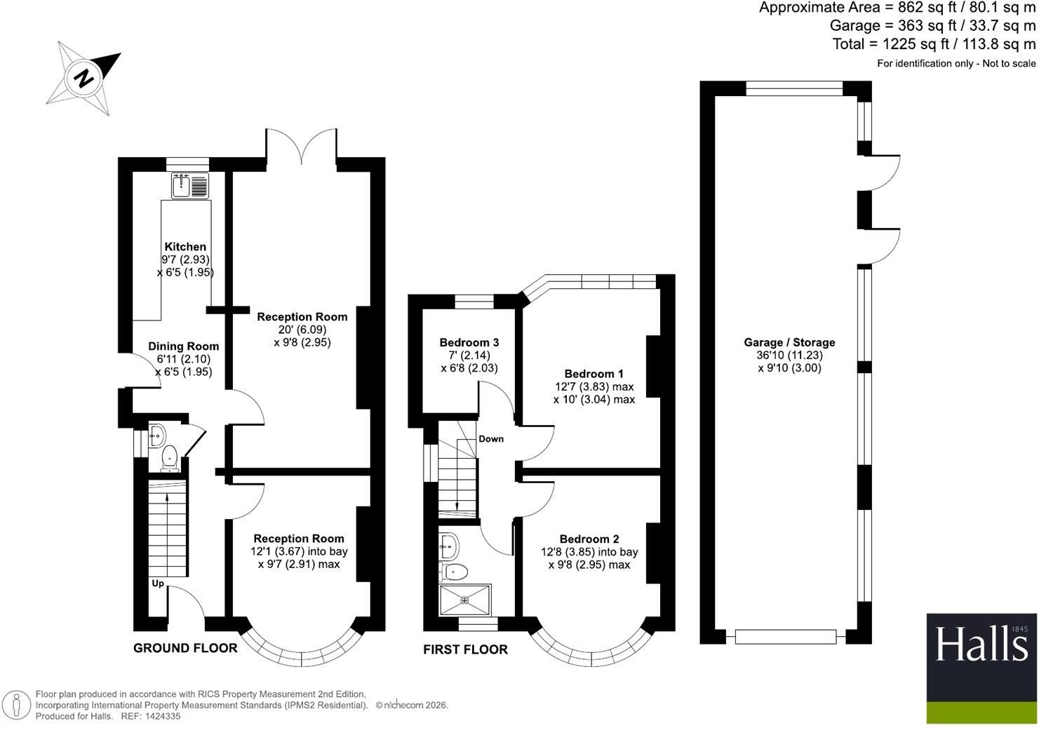 37 Sundorne Crescent, Shrewsbury, SY1 4JF floorplan