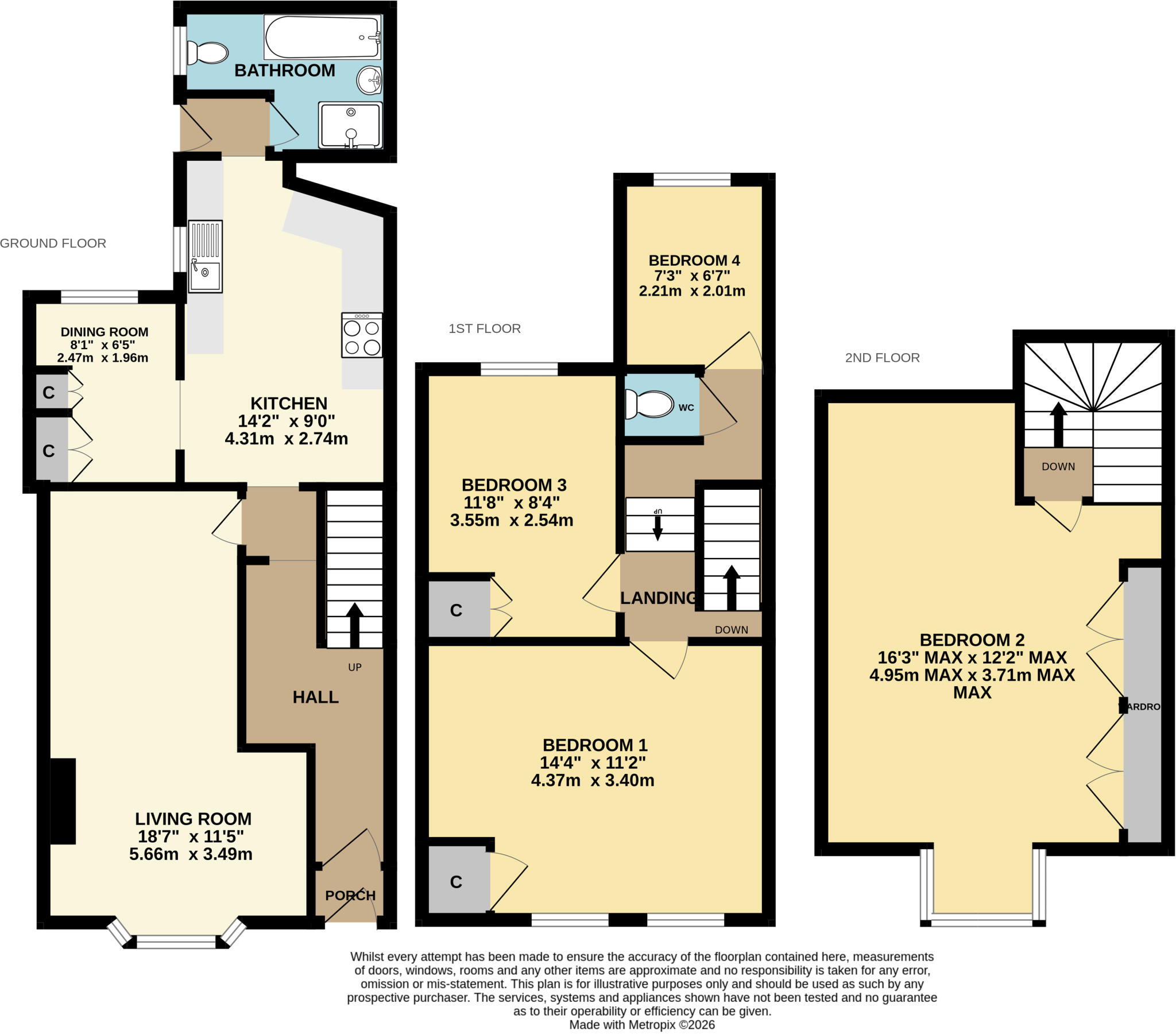 Carlton Terrace, Barnstaple, Devon, EX32 floorplan
