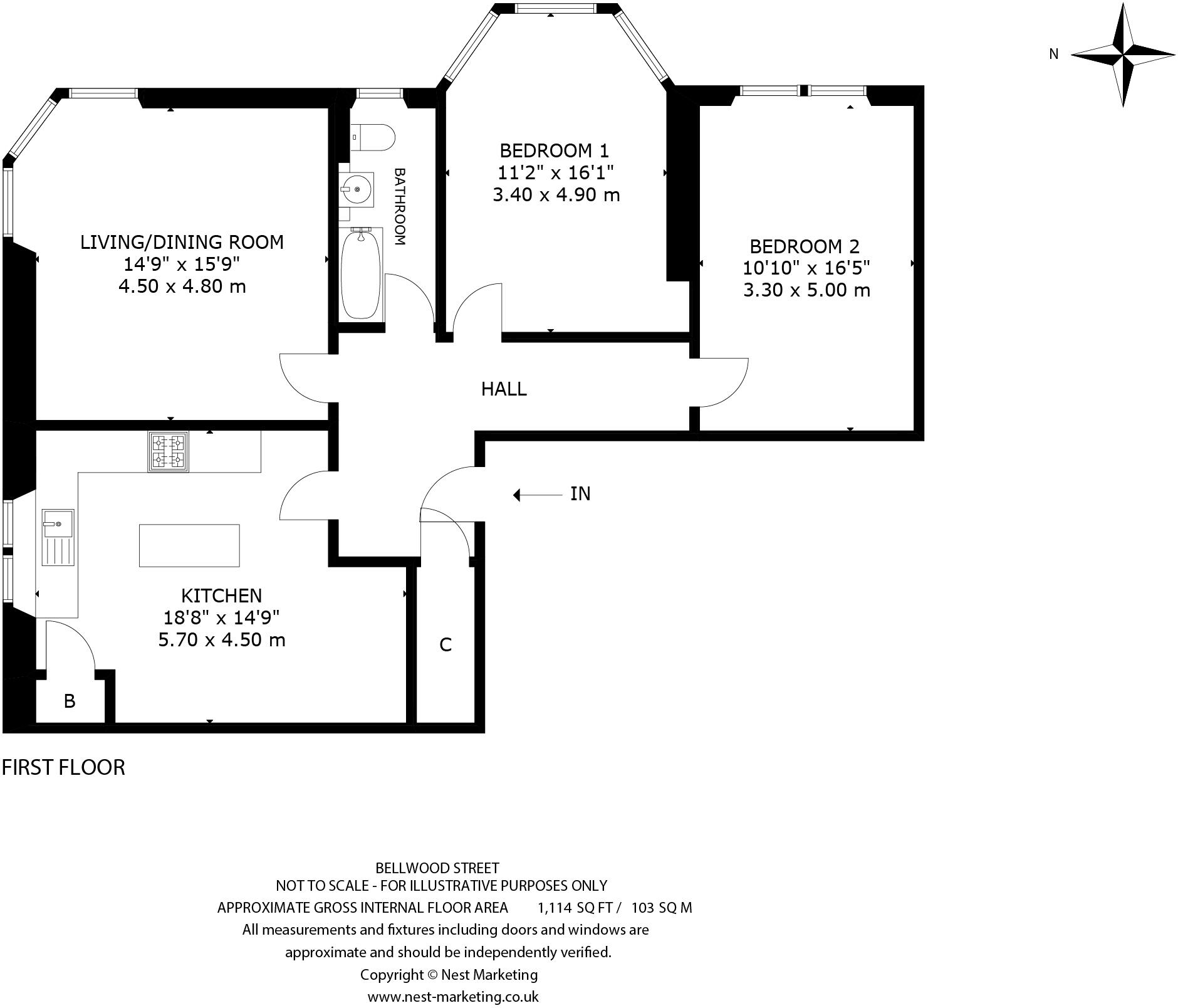 Bellwood Street, Shawlands floorplan