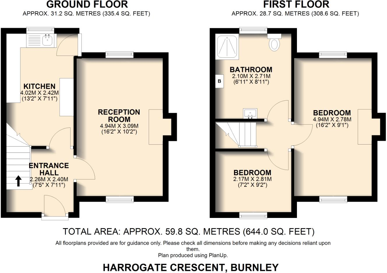 Harrogate Crescent, Burnley floorplan