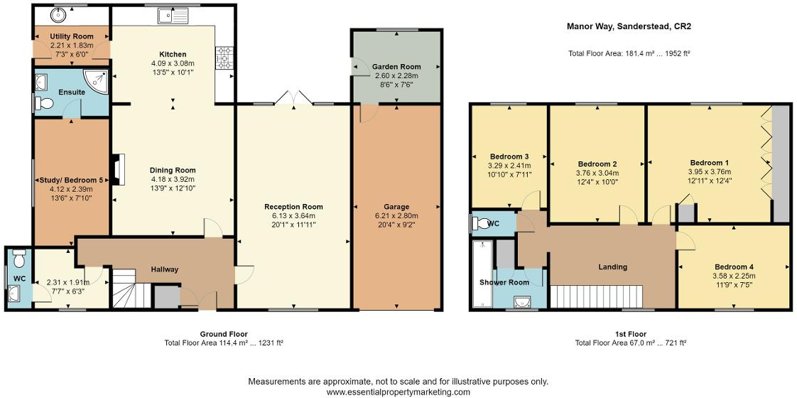 Manor Way, South Croydon, CR2 7BT floorplan