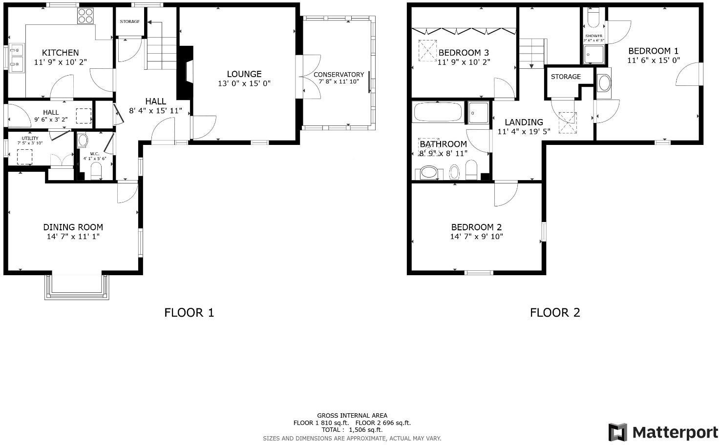 Maes Ffynnon, Ruthin floorplan