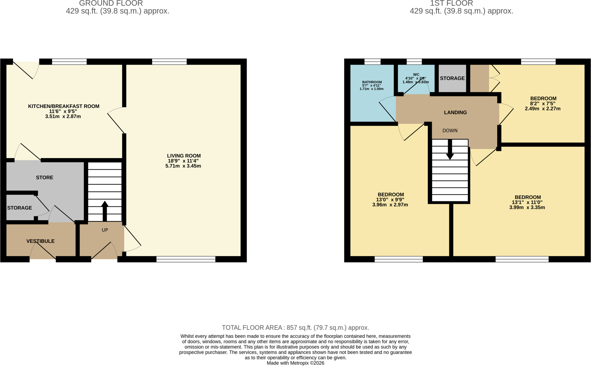 North Park Road, Bramhall floorplan