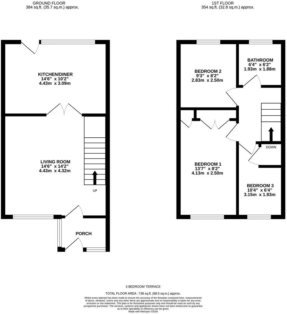 Dore Avenue, Portchester floorplan
