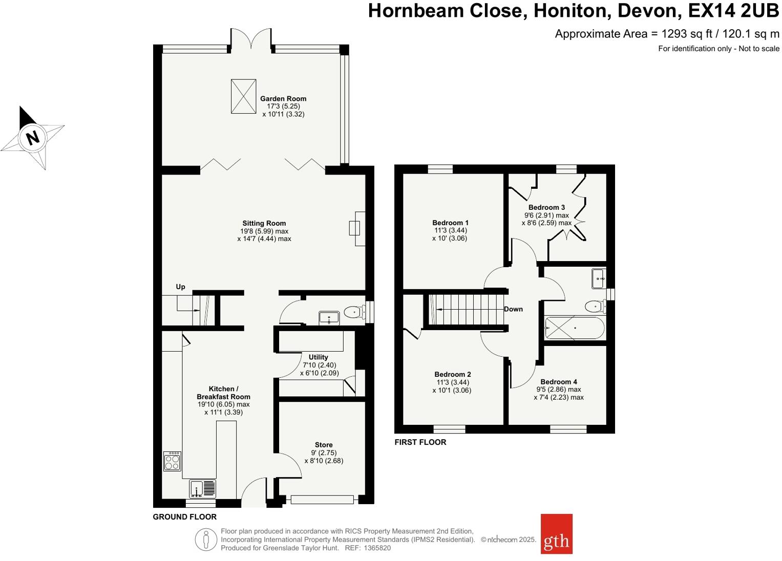 Hornbeam Close, Honiton, Devon, EX14 floorplan