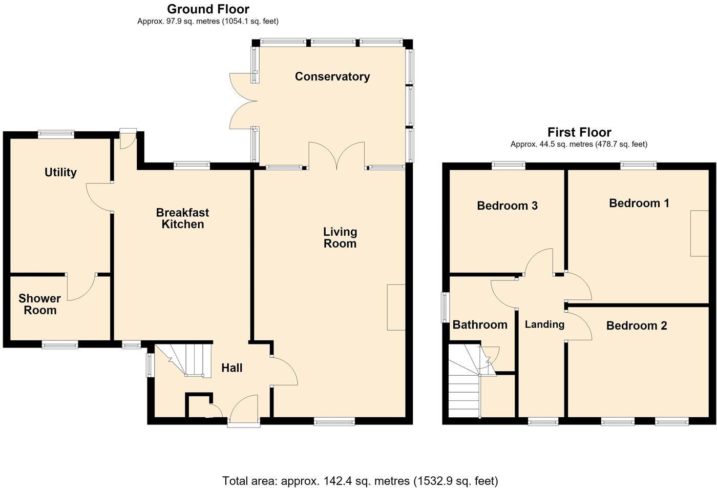 Crescent Road, Lutterworth floorplan