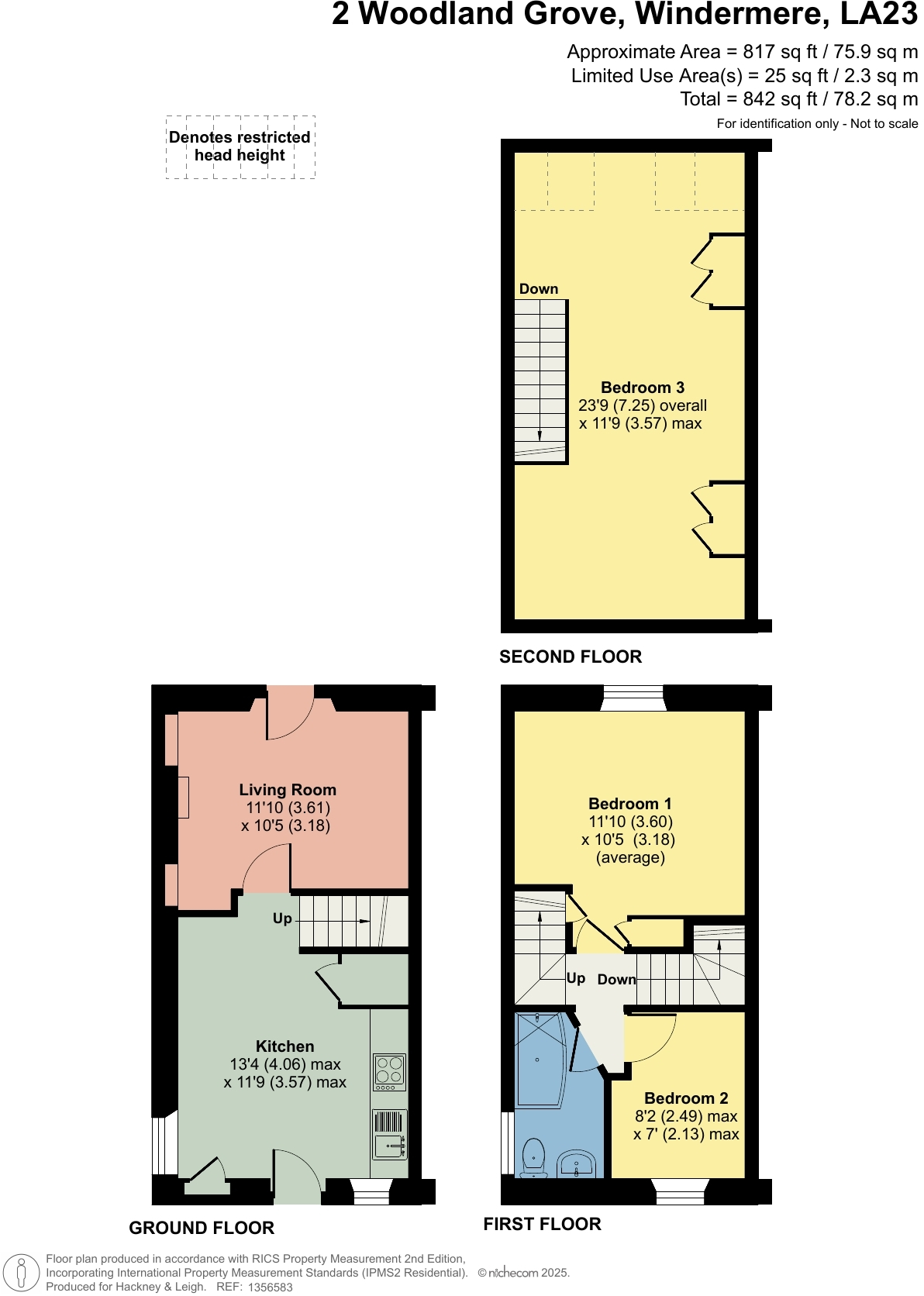 2 Woodland Grove, Ellerthwaite Road, Windermere, LA23 2BT floorplan
