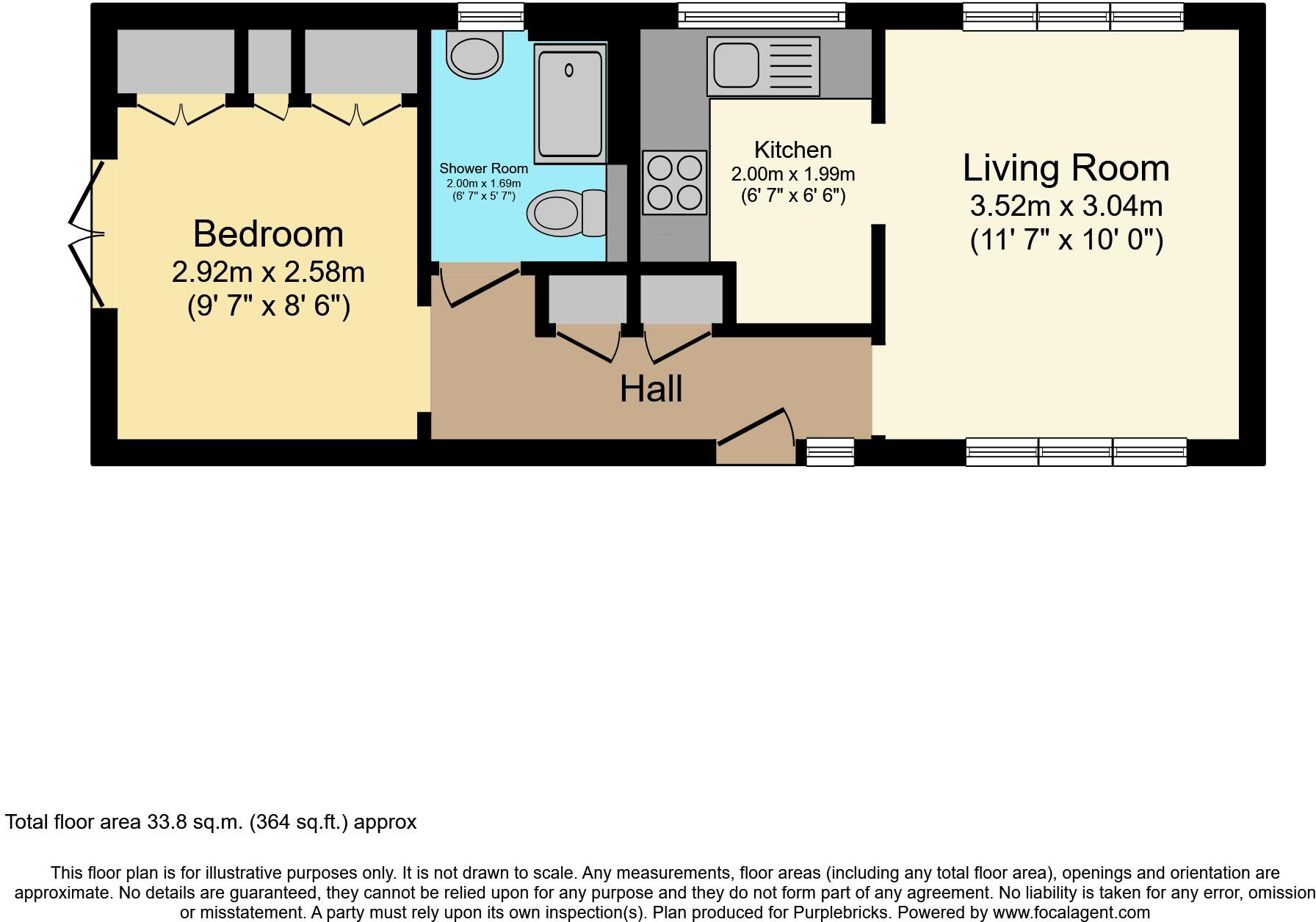 50 Walcourt Road, Bedford, MK42 floorplan