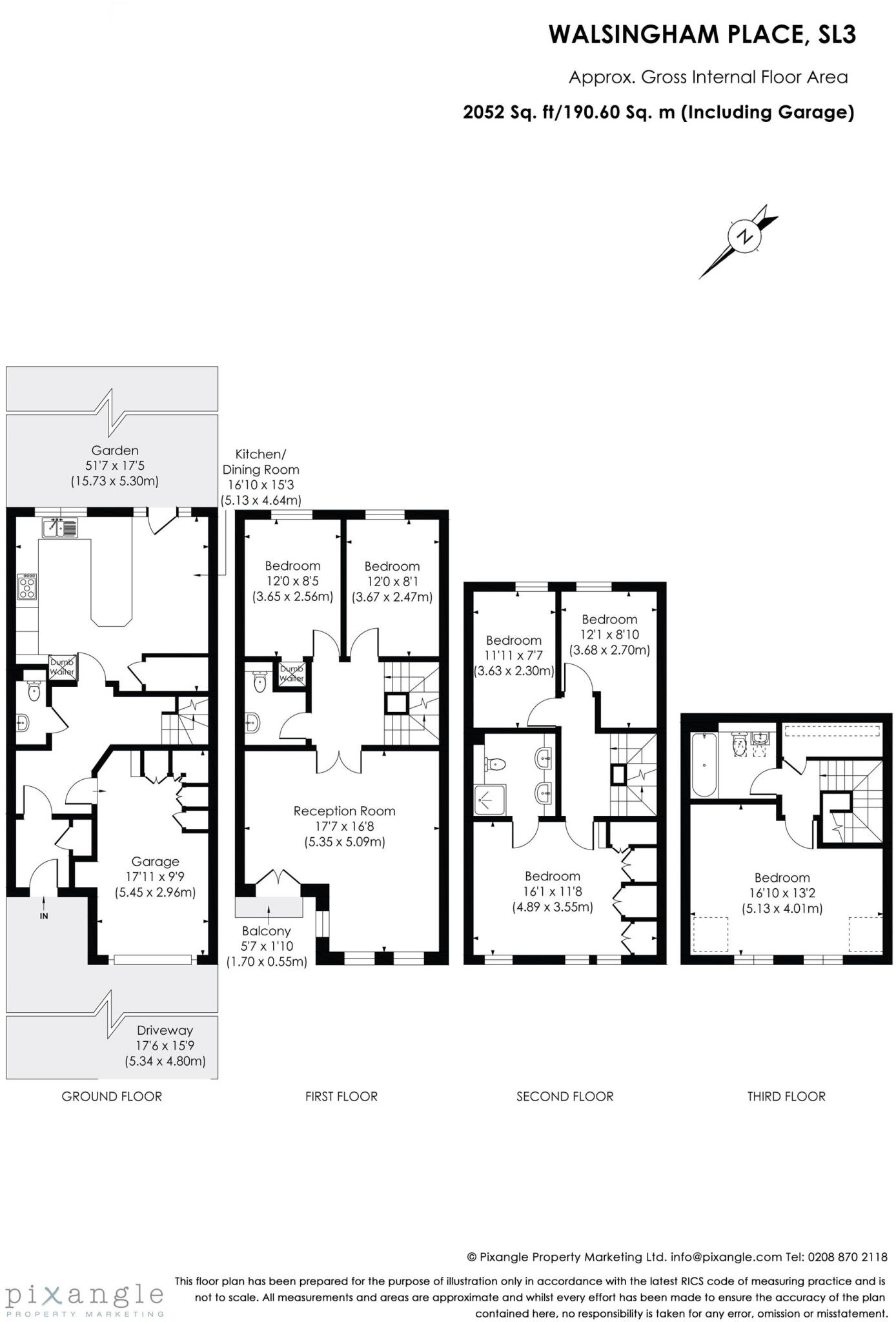 Walsingham Place, London, SW4 floorplan