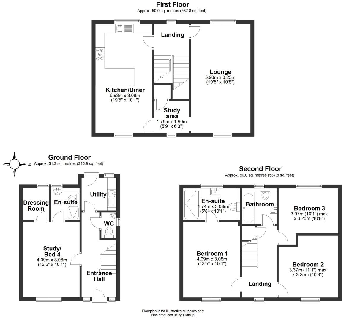 Monck Drive, Nantwich, Cheshire, CW5 5UP floorplan