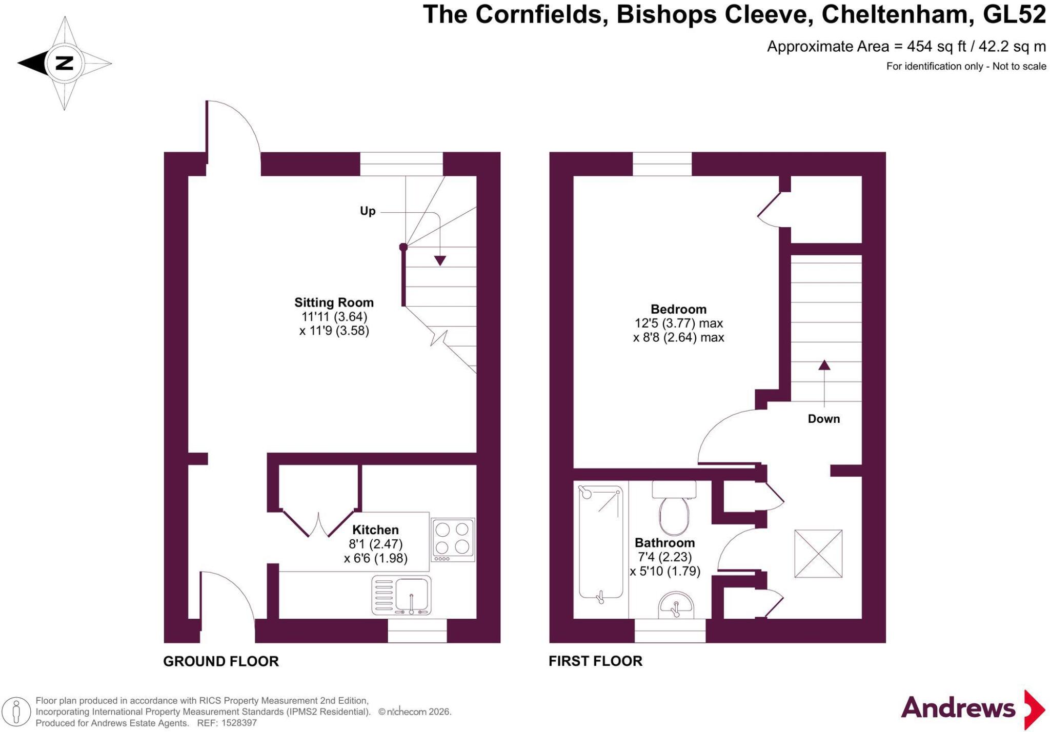 The Cornfields, Bishops Cleeve, Cheltenham, Gloucestershire, GL52 floorplan